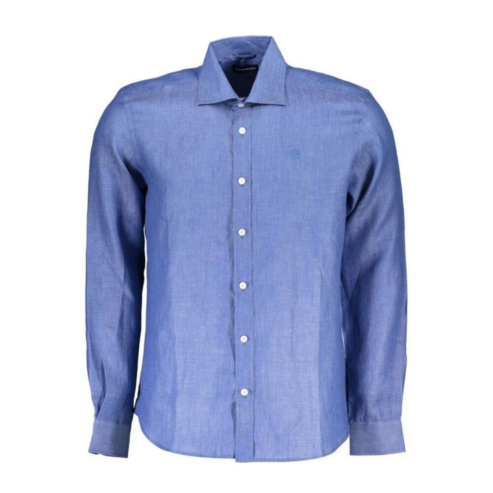 North Sails Blu Linen Men Men's Shirt